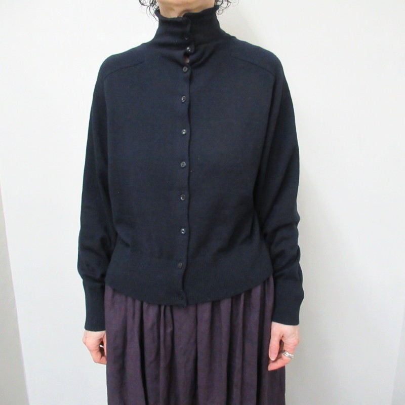 PONT DE CHALONS  2wayMIX釦ハイネックカーディガン /NV29